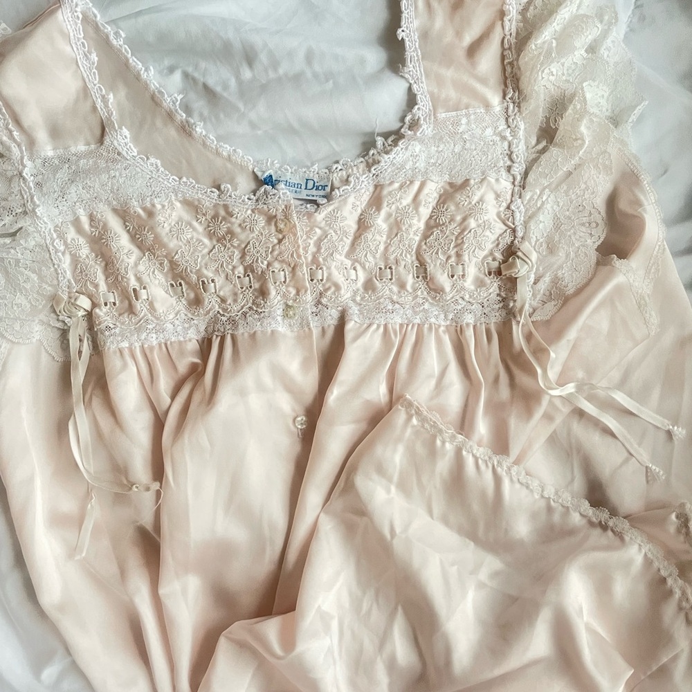 Dior Cream Lace Chemise